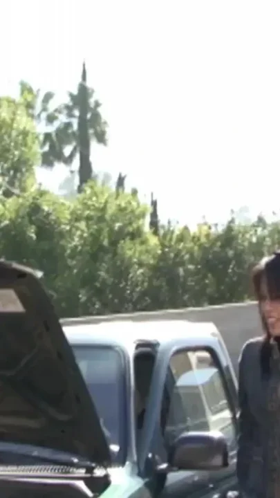Sexy Asian waitress takes a big cock to have her car fixed