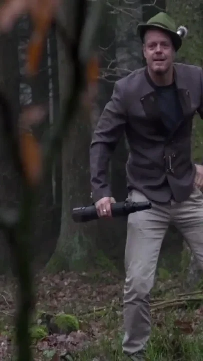 Sexy milf gets fucked in the forest after she has been seen by a stranger while
