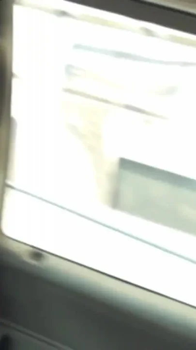 Teen babe picked up and sprayed on her beautiful face