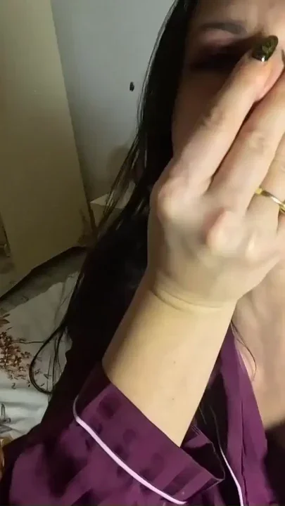 Breath Holding in Pantyhose & Shiny Bra – Puffy Cheeks Red Face & Intense Struggle Clip 1