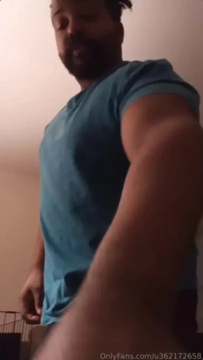 Sexy Bearded Mixed Guy Shows his Penis