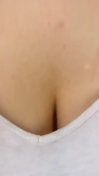 Bouncing boobs in bra