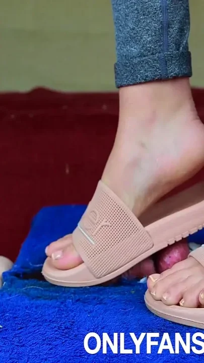 Slippers Cock Trampling and CBT Femdom Jozi Trample