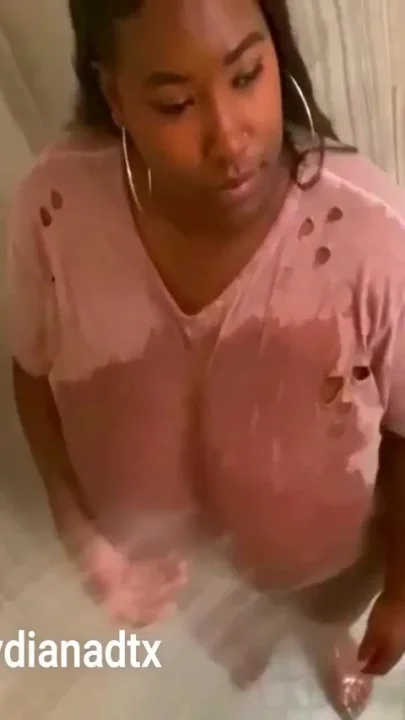 Sexy Ebony Wet Ass Shower Fuck Video