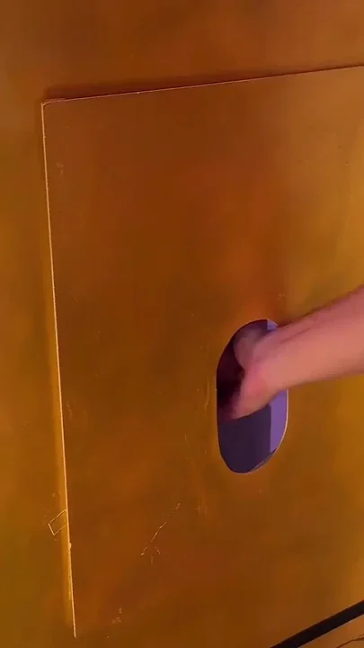 Greedy Cum Addict at the Gloryhole - Will He Drain Every Drop From the Cum Chalice