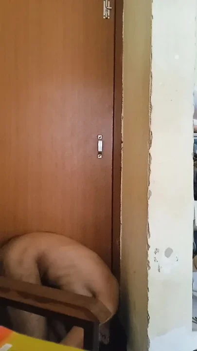 Upside down acrobatic naked me