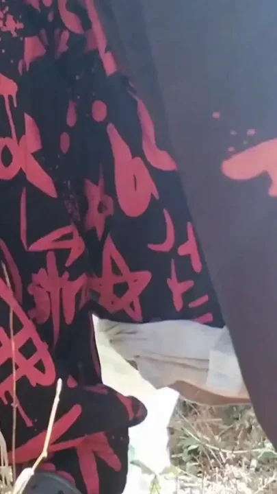 Guy with his tight ass in outdoor having anal pleasure