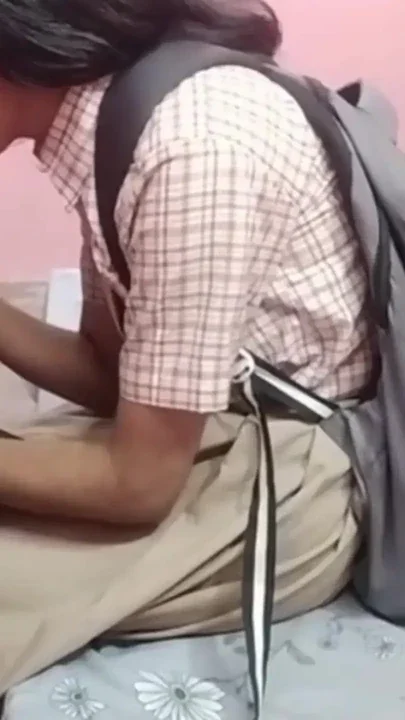 Indian college girl's penis sucked a lot and then pressed her breasts desi girl