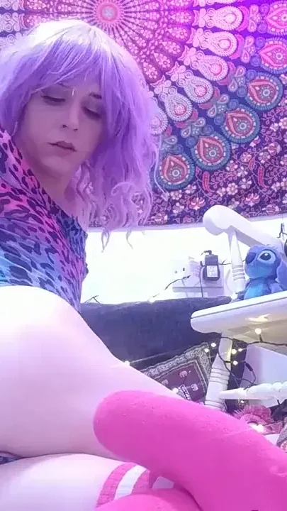 Neon Kitty Fucking Myself with My Toys