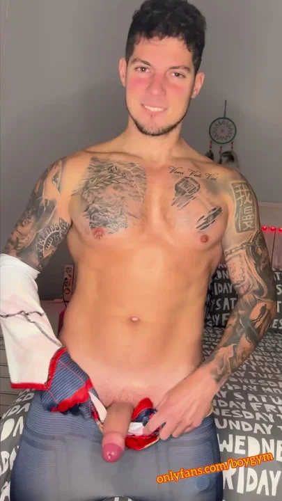 My BIG COCK Cum Spiderman Suit