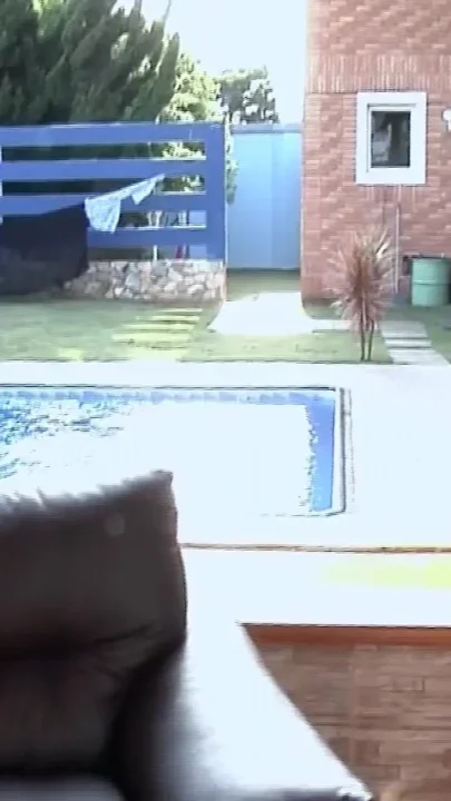 Cum Dripping Tits Licked Clean After Intense Poolside Fuck