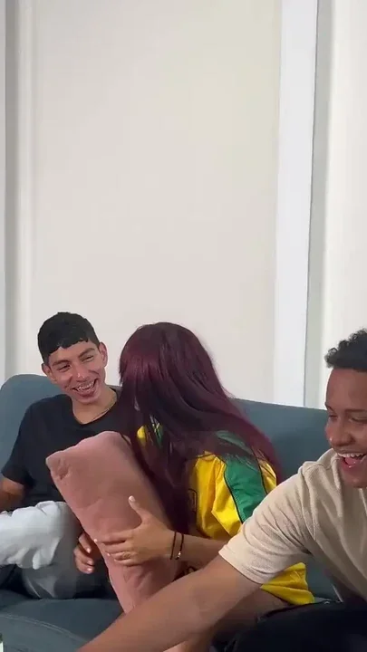 WE FUCK A CO-WORKER AND SHE CHOKES ON TWO BIG COCKS ONE IN PUSSY AND NOW IN THE