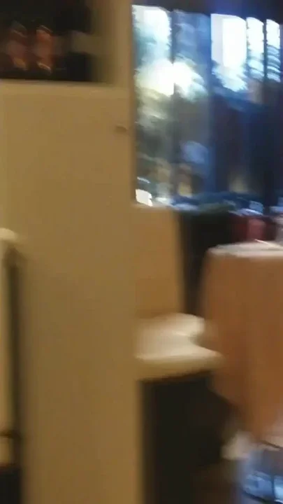 Nyllady Dangling in a Pizzeria