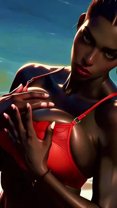 4K 100 Ai Generated 3D Soft Looping Pmv Dark-skinned Thick Ass Gentle Twerk on