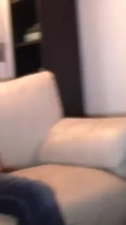 Threesome sex party with 3 twinks in the sofa