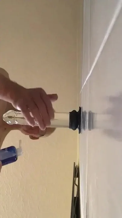 Riding 9 Inch Cock Dildo - Below View