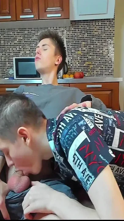 Swallowing My Friend's Cock up to the Balls