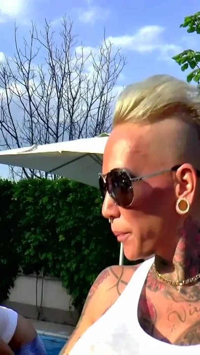 Blonde Outdoor Gangbang DP Threesome Fuck Fest