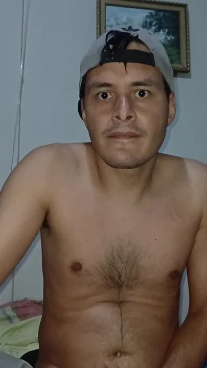 Handsome guy masturbating for the first time in the morning