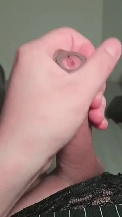 Asian Amateur Cums Huge Load in Panties - Close Up Dripping Clip 1