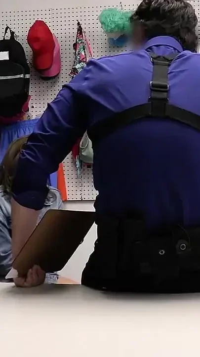 Hot Trouble-maker Teenager Shoplifted Food so the Security Guard Fed Her His Sticky Cum