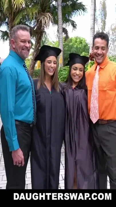 Freshly graduated babes Nicole Bexley and Layla London need stepdads' cum pt1