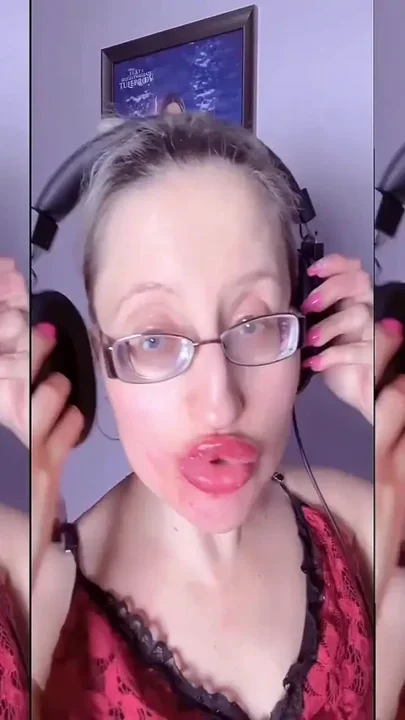 Asmr Teeth Candy Eating - Asmr Eye Glasses Gianess Lipstick Big Lips Mough Food