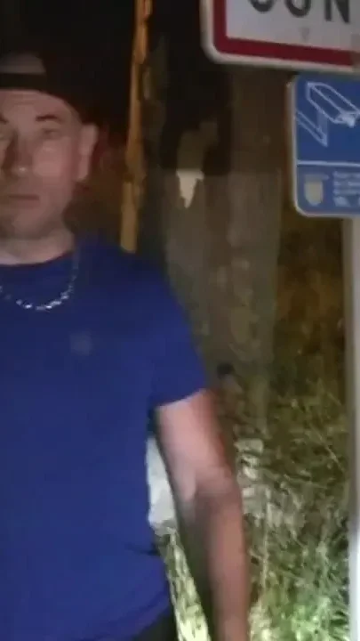 Slut fucked BBK and submissed to sneakers of Jess Royan outdoor at night