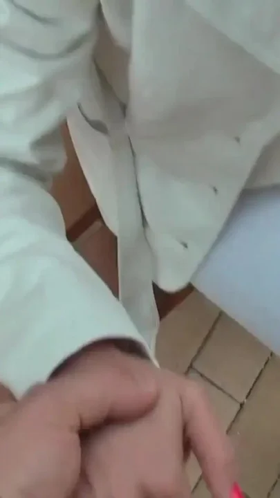 I cum his cock with my feet