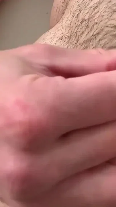 Hairy ftm masturbates his huge trans man penis Clip 1