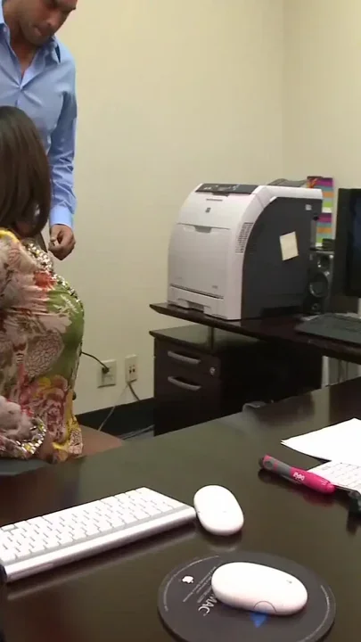 Busty Office Lady Fucks a Handsome White Male