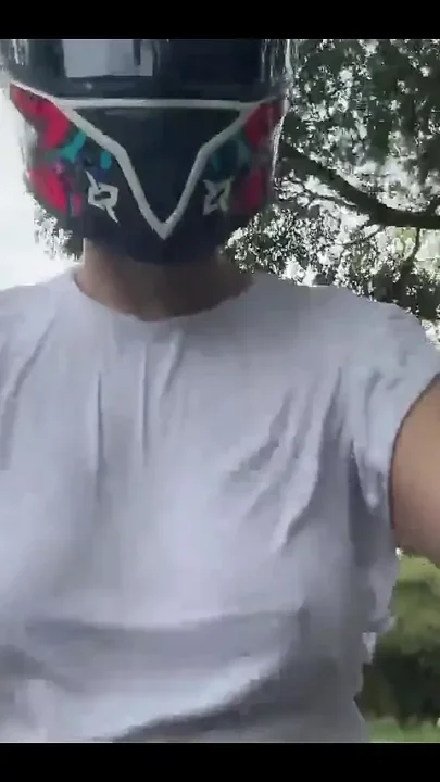 I Picked up My Favorite Client From Didi Without a Bra and Touched My Big Tits Again