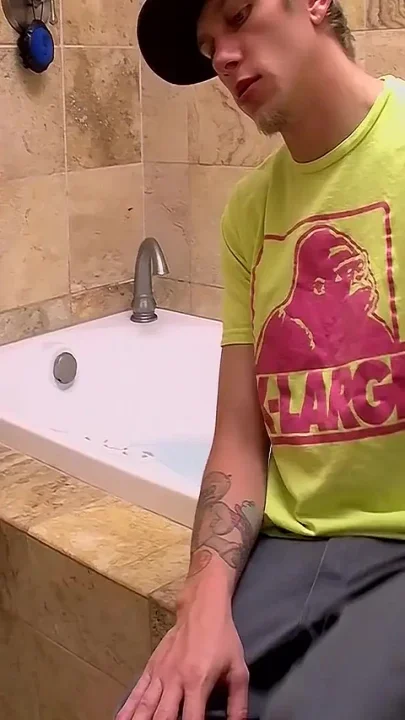 Straight Boy Serviced in the Bathroom