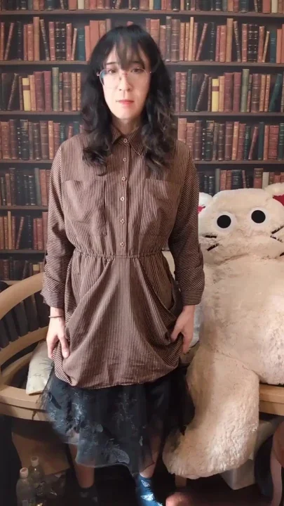 Slowly the small penis becomes erect