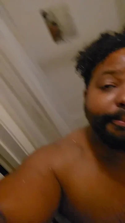 Wet Daddy Jerks it after Shower