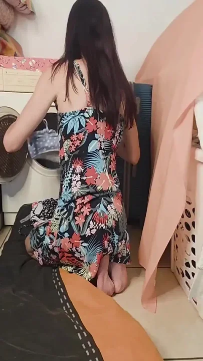 Laundry MILF POV Doggystyle Fucked Pussy Creampie