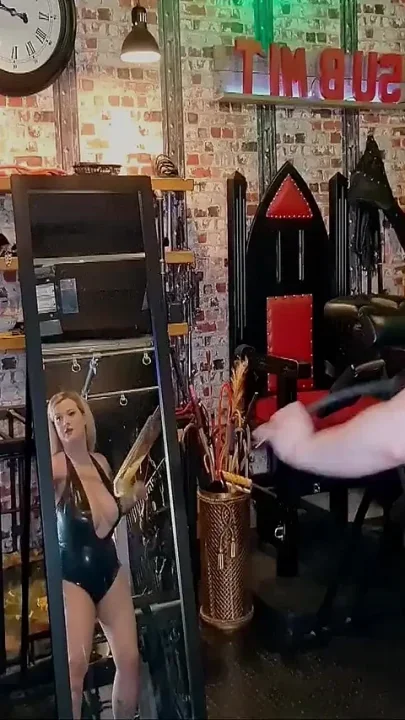 Slaveboys First Whipping in Her Dungeon
