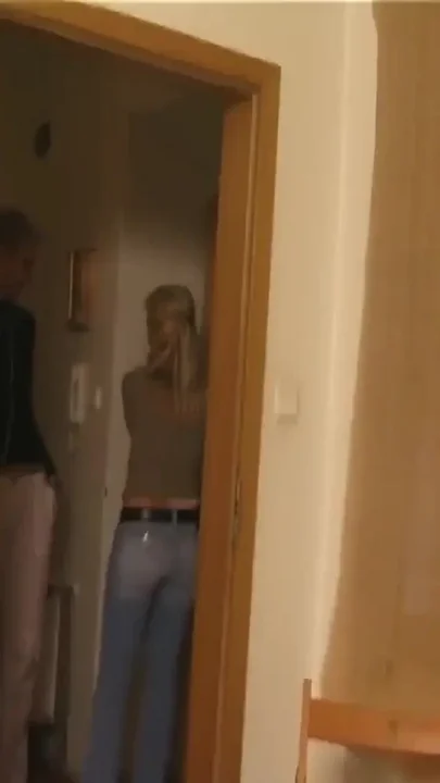 Slutty Girl Strips and Gets Touched