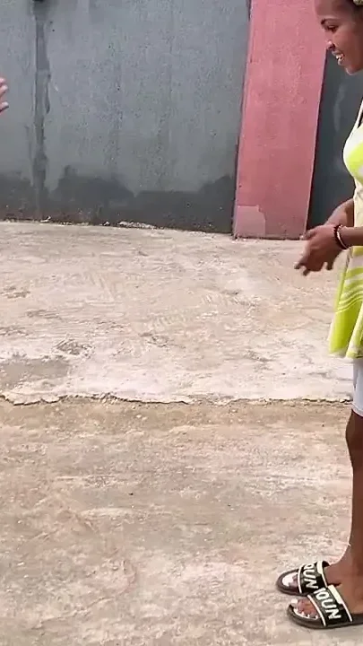 African Girls Playing Local Game Outdoor