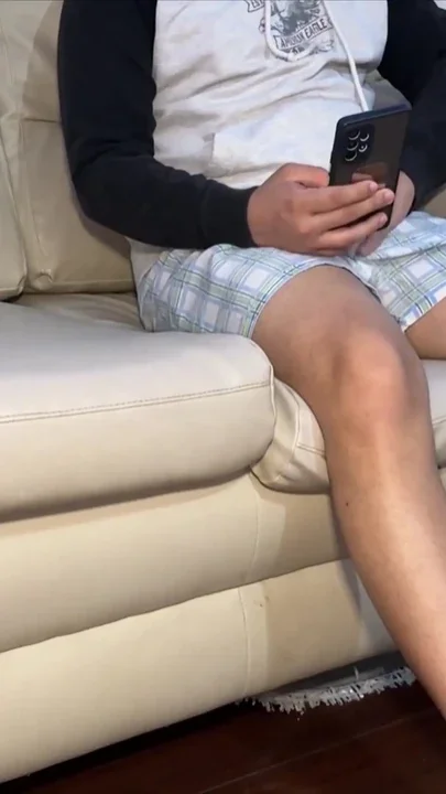Stepmother Discovers Her Stepson's Big Cock While He Masturbates