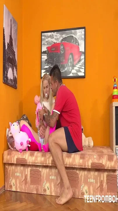 Young Blonde Wanted to Be Fed