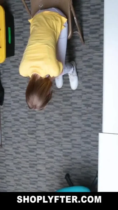 Tiny teen caught sneaking and stealing gets banged