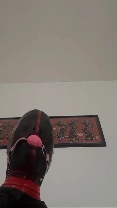 Laura is gagged with a lips mouth gag throath fucked for long time and swallows cum