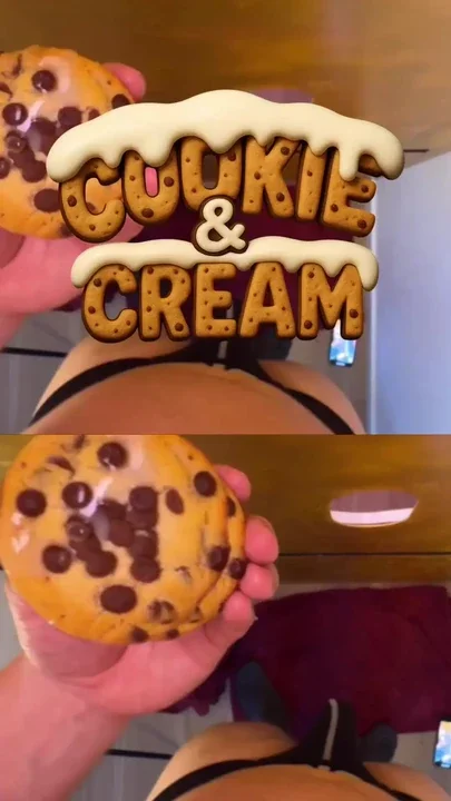 The cookie is officially creamed whos eating it next
