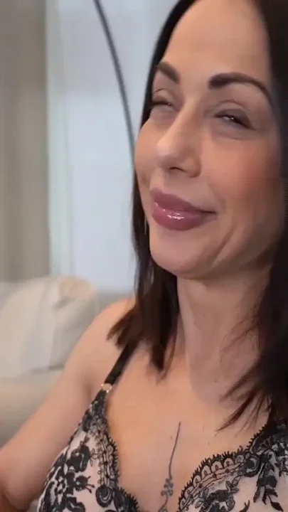 Sexy MILF Riding a Hard Dick Shile Her Slave Is Watching