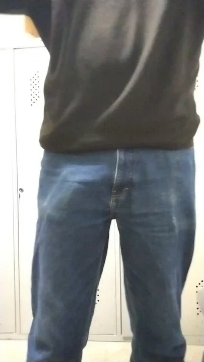 Changing clothes at work and feeling horny