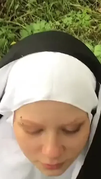 Dirty Nun Vilu Vidish Is Sucking Dick in the Forest
