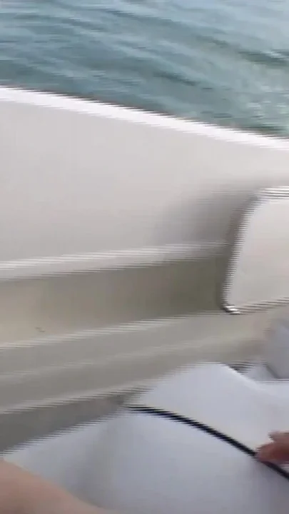 Double dildo attempt on a moving boat