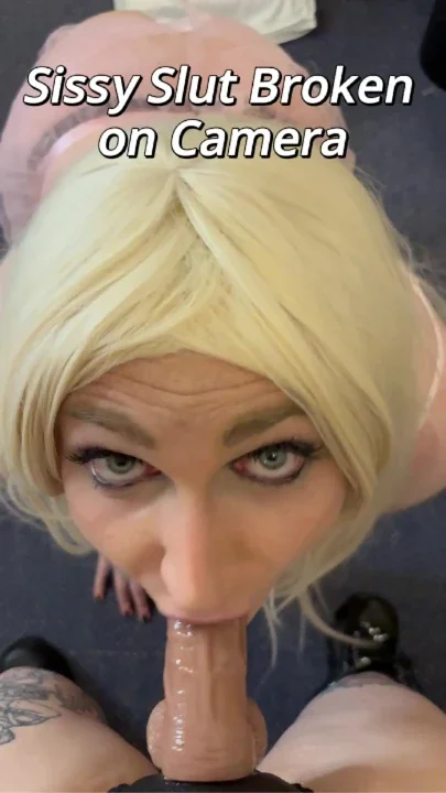 Towering Sissy Ruined tiny Domme Fucks Slut Lizzy with Mirror Dildo Chaos