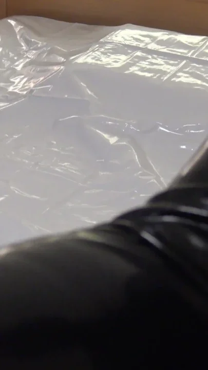 It's Time to Feed Sperm in a Latex Castsuite with a Latex Mask the Slave Really